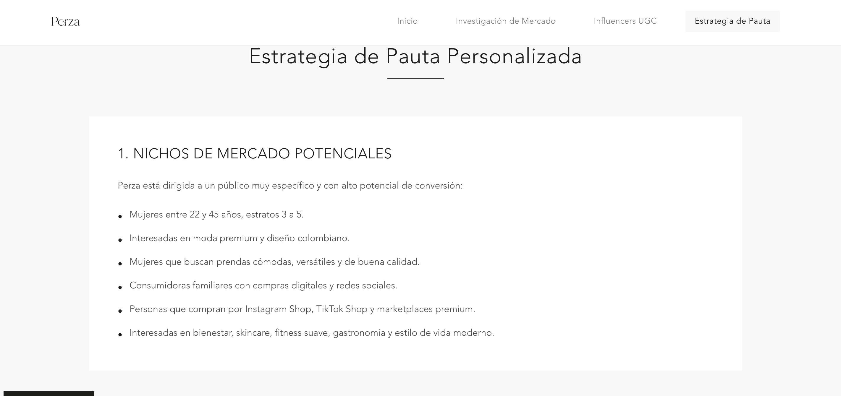Estrategia de pauta personalizada